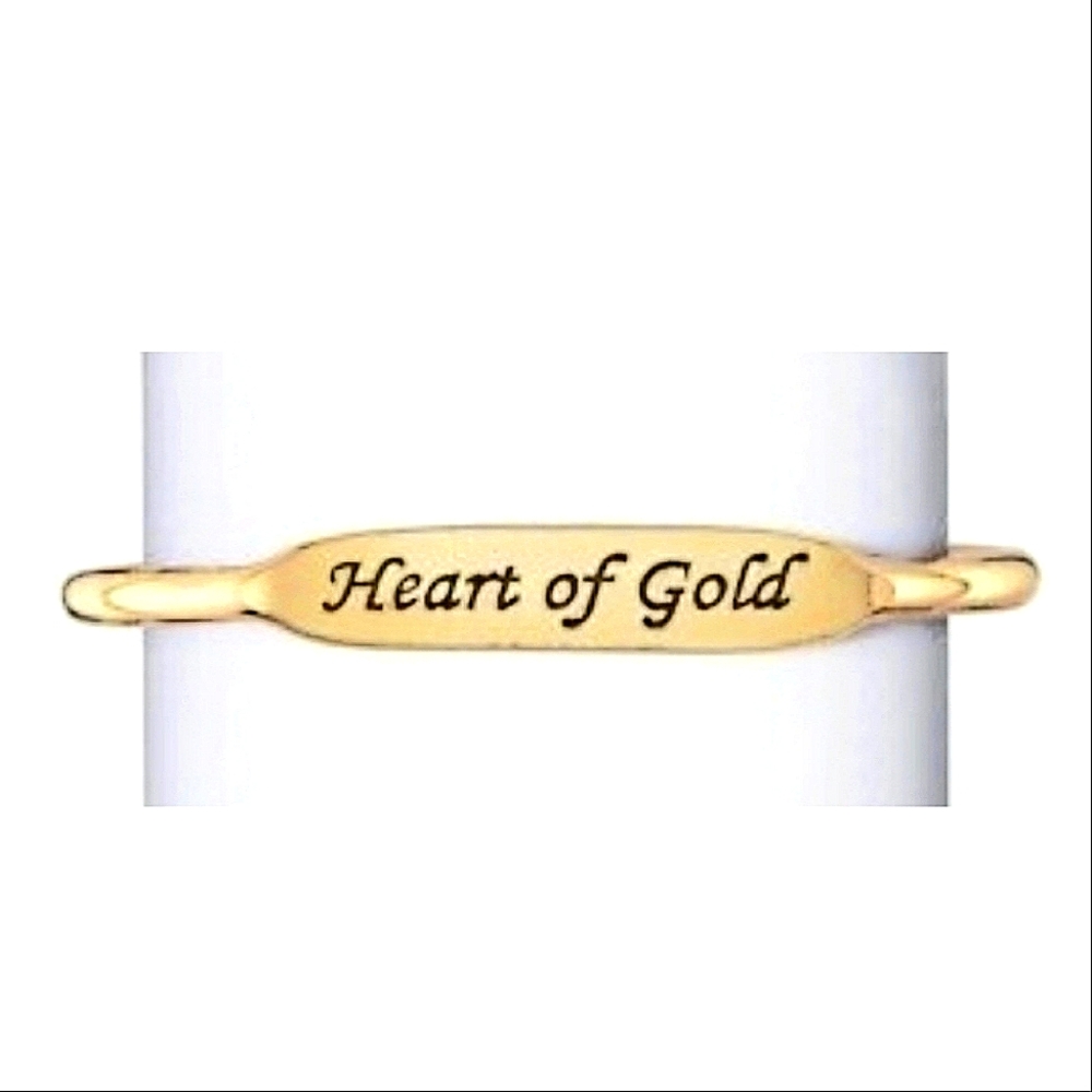 Avon Heart of Gold / I Am Fabulous Bracelet - Goldtone